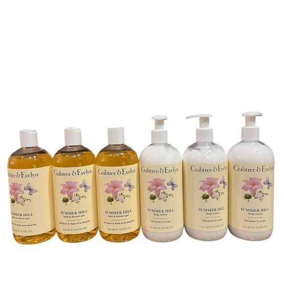 Crabtree & Evelyn Other - Crabtree & Evelyn SUMMER HILL 16.9oz Bath & Shower Gel 3 BODY WASH SOAP & Lotion